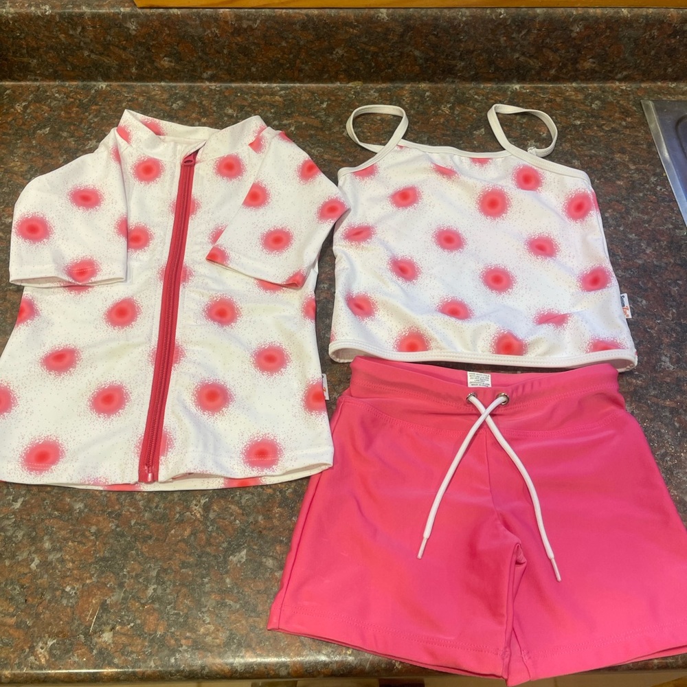 3 piece SwimZip swimsuit 3T NWOT